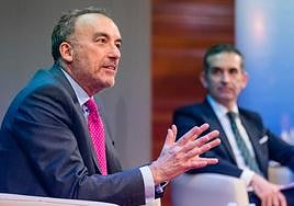 El magistrado del Supremo Manuel Marchena disertó ayer en Vitoria sobre la Justicia que viene.