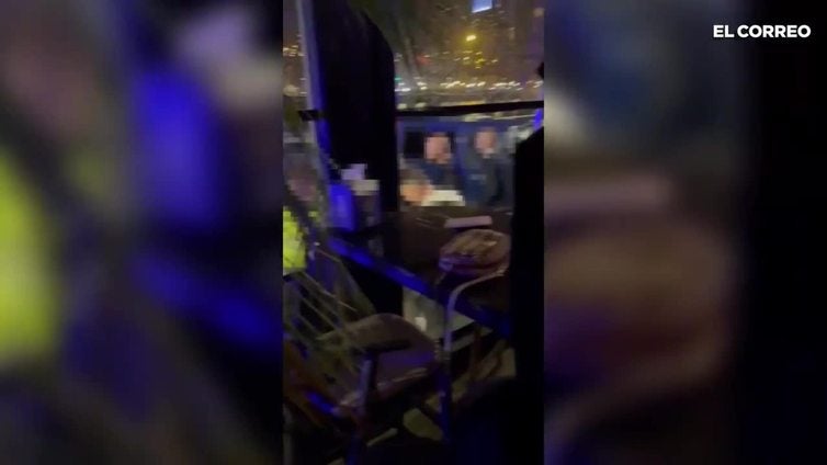 Cuatro detenidos y tres hospitalizados por una pelea entre porteros de discotecas en Bilbao