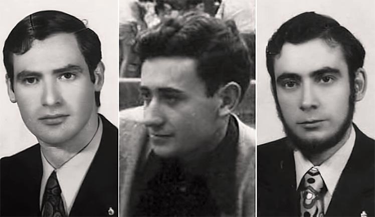 Fernando Quiroga, Jorge García y Humberto Fouz