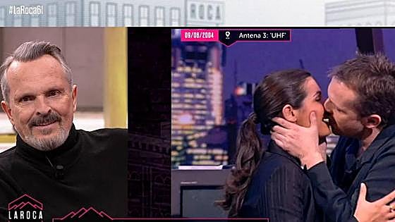 Miguel Bosé y Nuria Roca recuerdan su apasionado beso: «Fue inolvidable; lo siento, Juan»