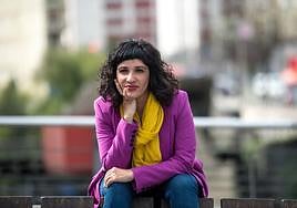 Toni Morillas en su visita a Bilbao