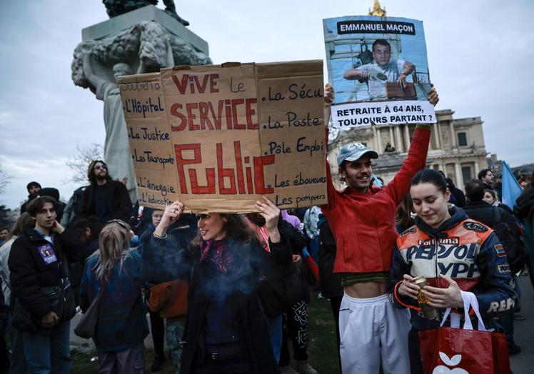 Protestas en parís.