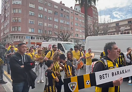 Ambiente previo al partido.