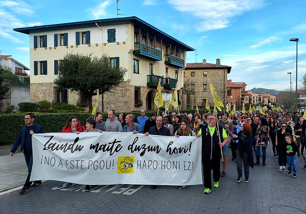 Imagen de la manifestación en la que han participado más de 3.000 personas.