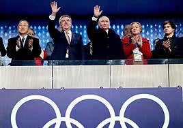 Thomas Bach y Vladimir Putin, en la inauguración de los Juegos de Sochi'16