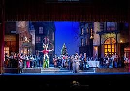 Montaje de 'La Boheme' que verán los espectadores en el Euskalduna.