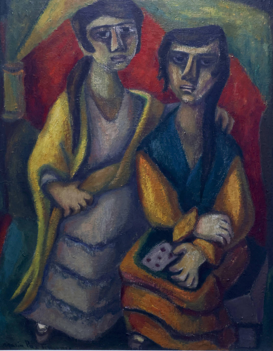 Es la obra que da la bienvenida al visitante. 'Gitanas' (1950), de María Paz Jiménez. 