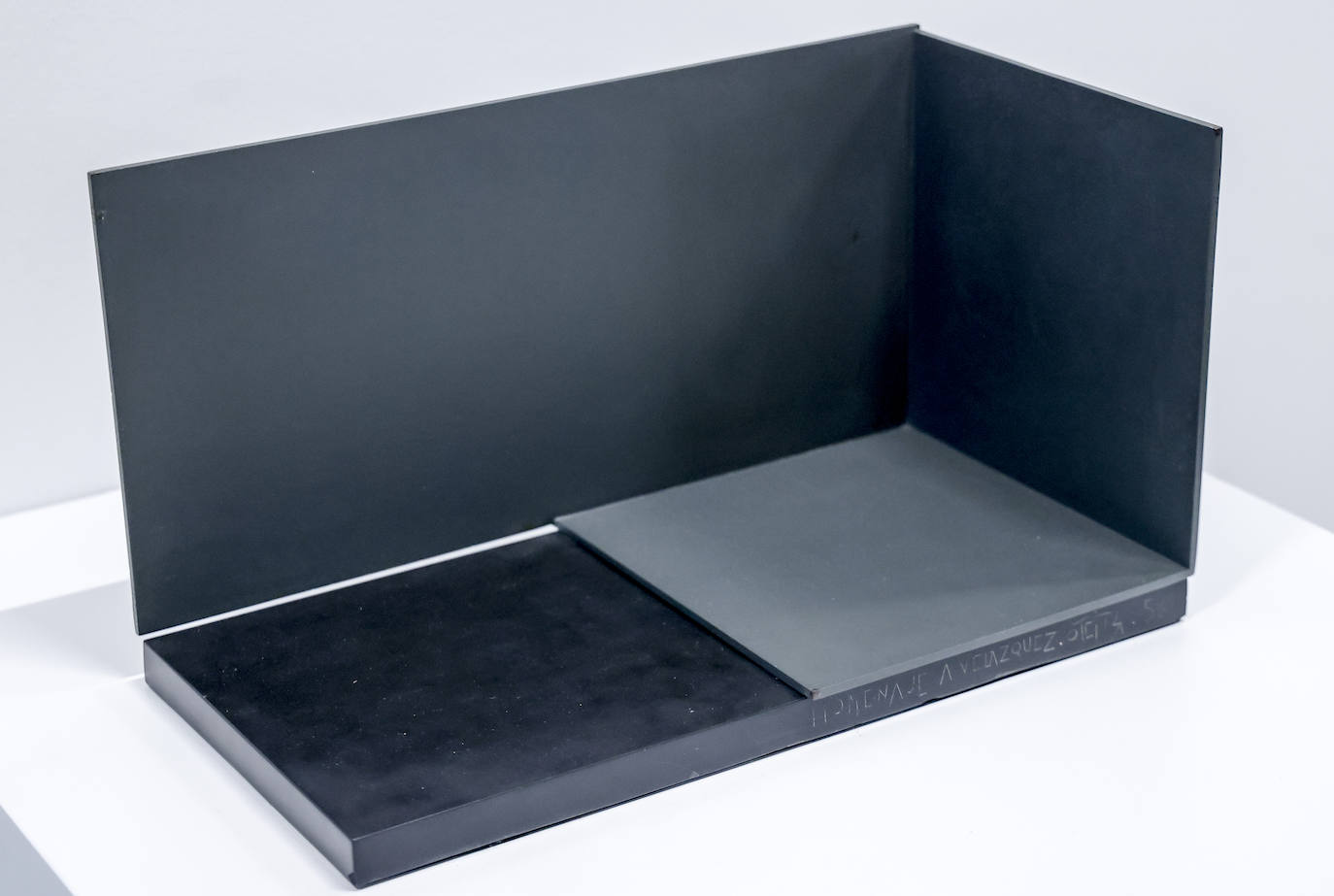 'Homenaje a Velázquez', el otro artista que llevó a la excelencia la pintura del 'aire'. Realizada por Oteiza hacia 1958.