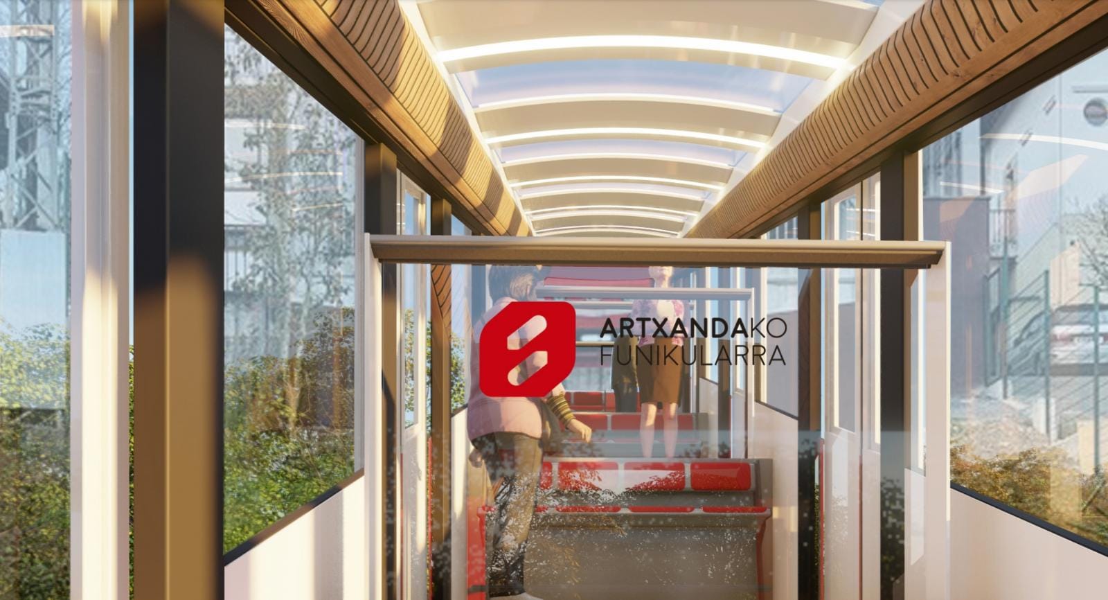 El funicular de Artxanda se renueva: 220 placas solares, vagones más grandes y una nueva estación