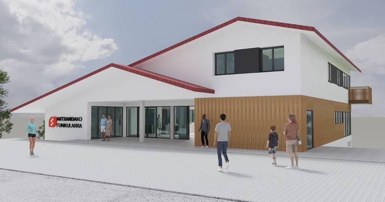 El funicular de Artxanda se renueva: 220 placas solares, vagones más grandes y una nueva estación