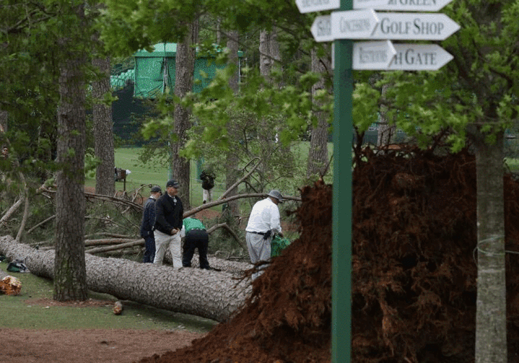 Media hora de escalofrío en el santuario del golf