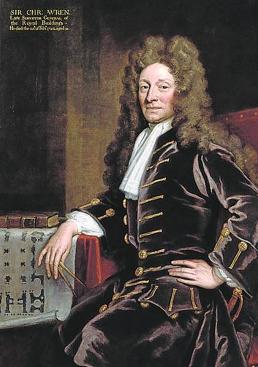 Imagen - Christopher Wren en un retrato de Kneller.