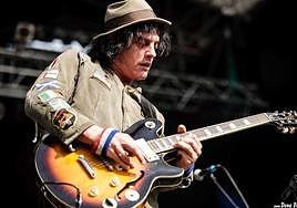 Dave Bielanko, en una de sus actuaciones en el Azkena de Vitoria.