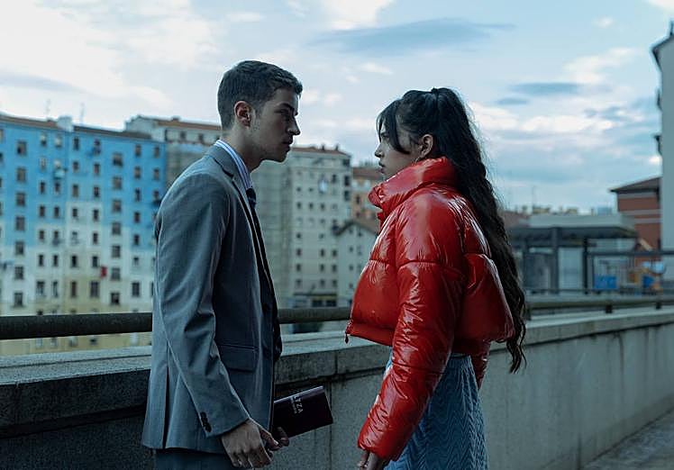 Una escena de 'El silencio' rodada en el Paseo de Los Caños bilbaíno.