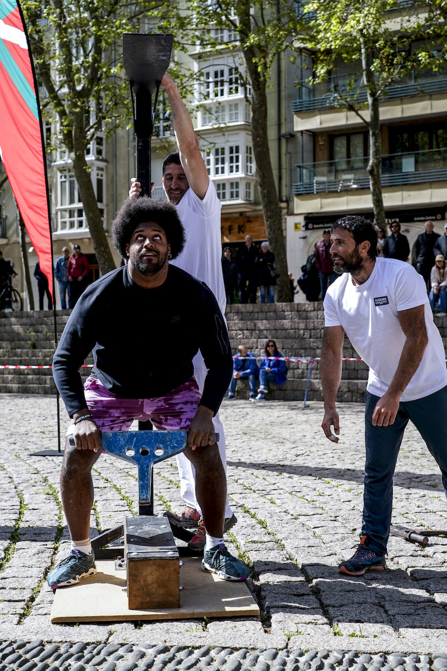 En imágenes: Cameron Jordan, aizkolari por un día