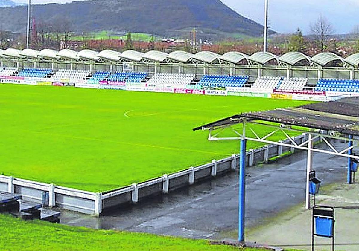 Imagen del campo de Basarte en Amurrio.