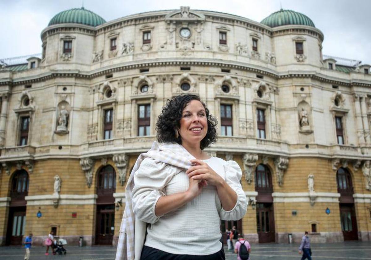 María Goiricelaya presenta esta semana en el Arriaga su última obra, 'Nevenka'.