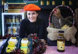 Edurne García, en la última edición de la feria de Santo Tomás.