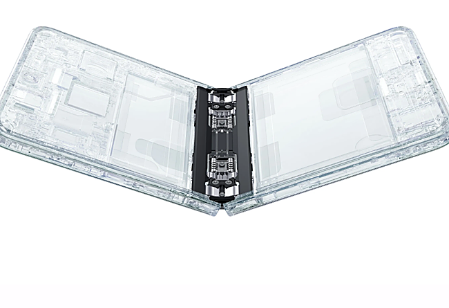 Imagen del mecanismo de bisagra que esconde el Oppo Find N2.