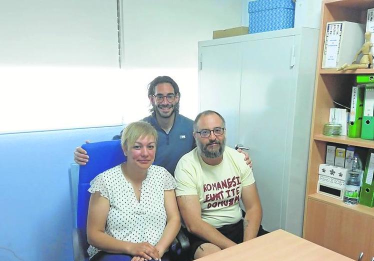 Laura, Álvaro y Fernando, tres profesores Erasmus.