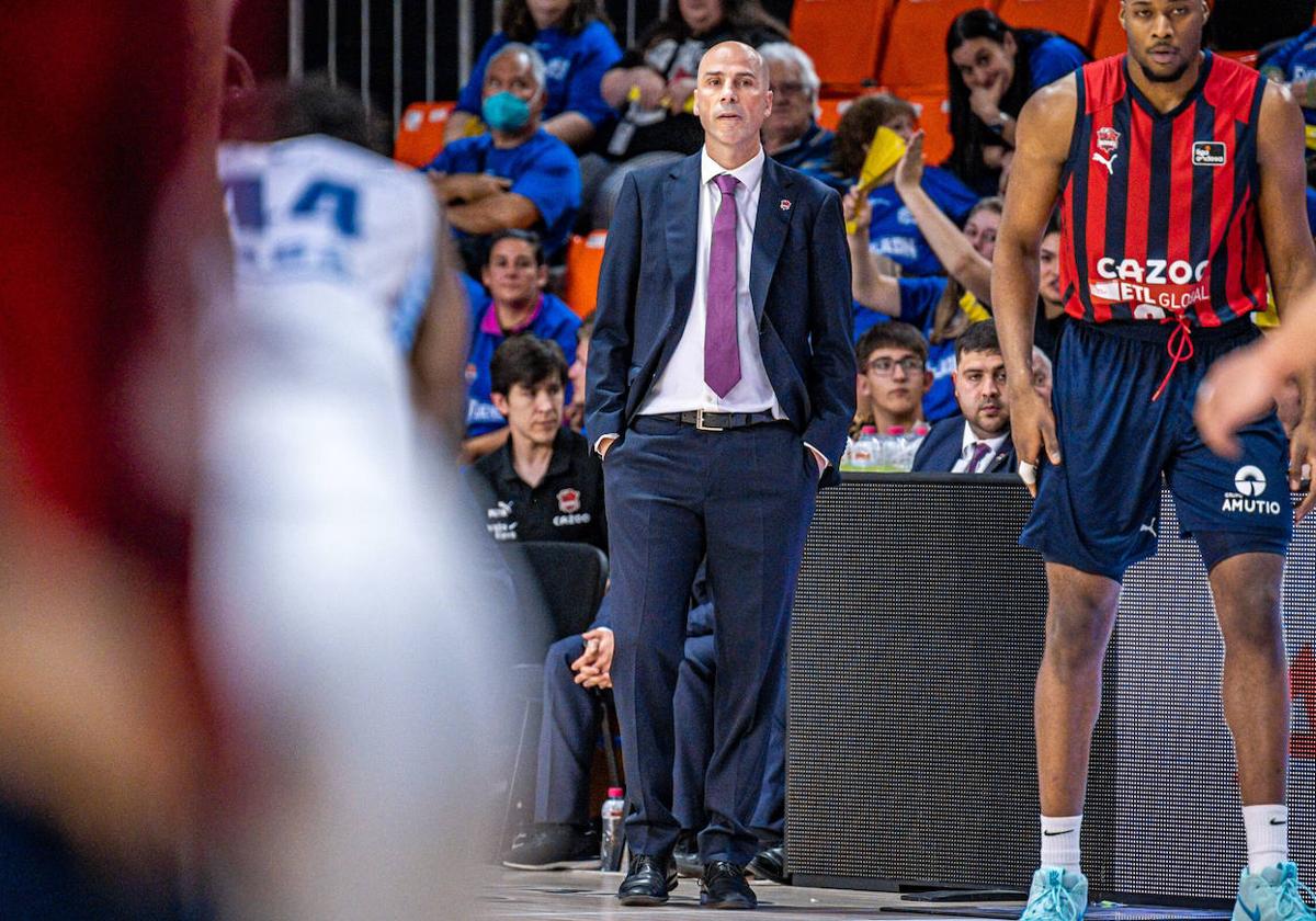 Peñarroya, durante el último encuentro del Baskonia en Fuenlabrada.