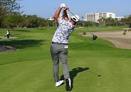 Jon Rahm, en un tee del campo de Puerto Vallarta.