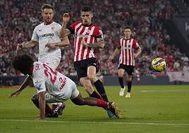 Sancet, durante el encuentro del jueves frente al Sevilla.