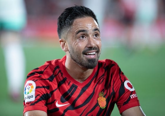 Jaume Costa en un partido con el Mallorca.