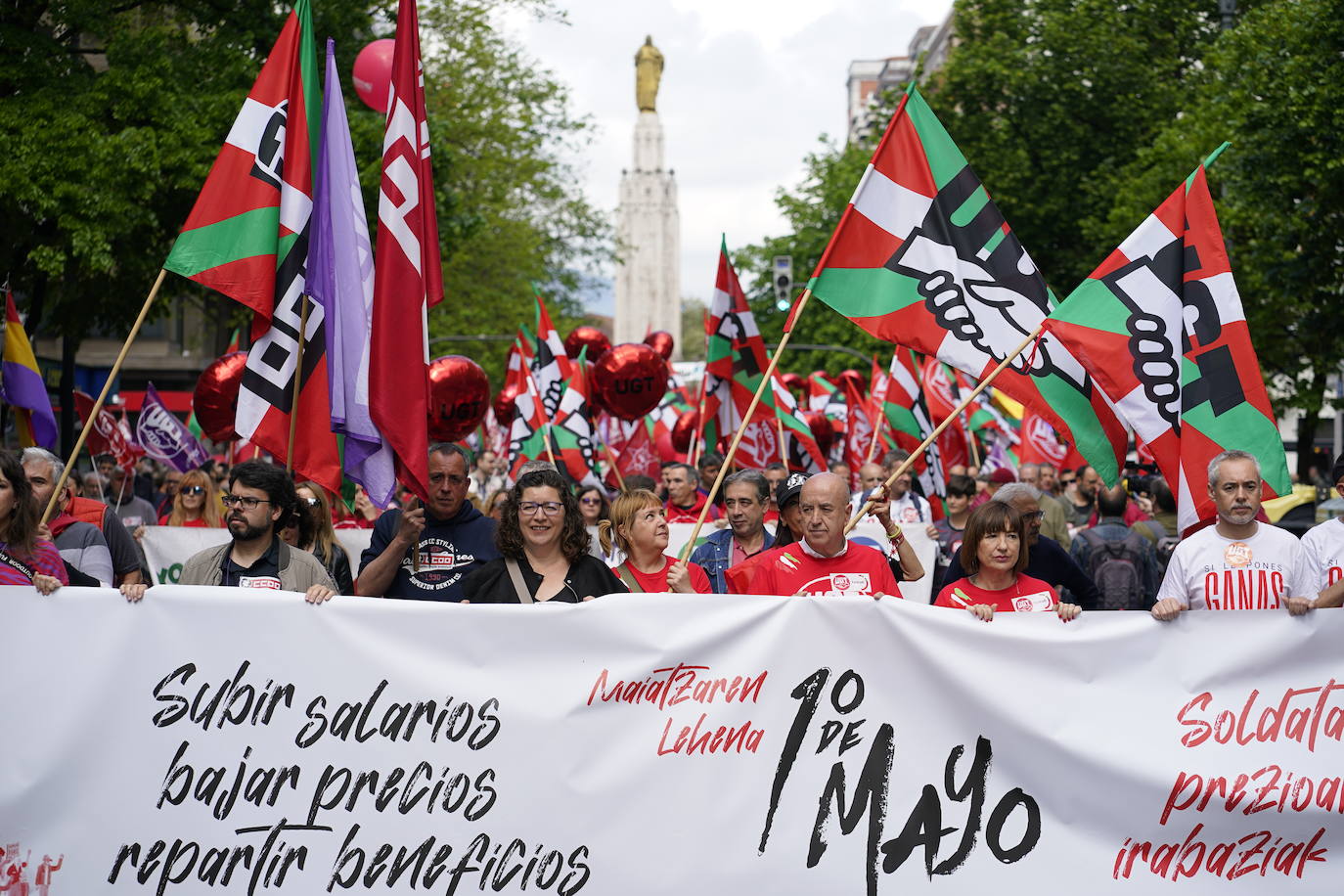 Los sindicatos toman las calles de Bilbao