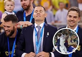 Lakovic celebra con sensación de alivio y disfrute tras la consecución del título.