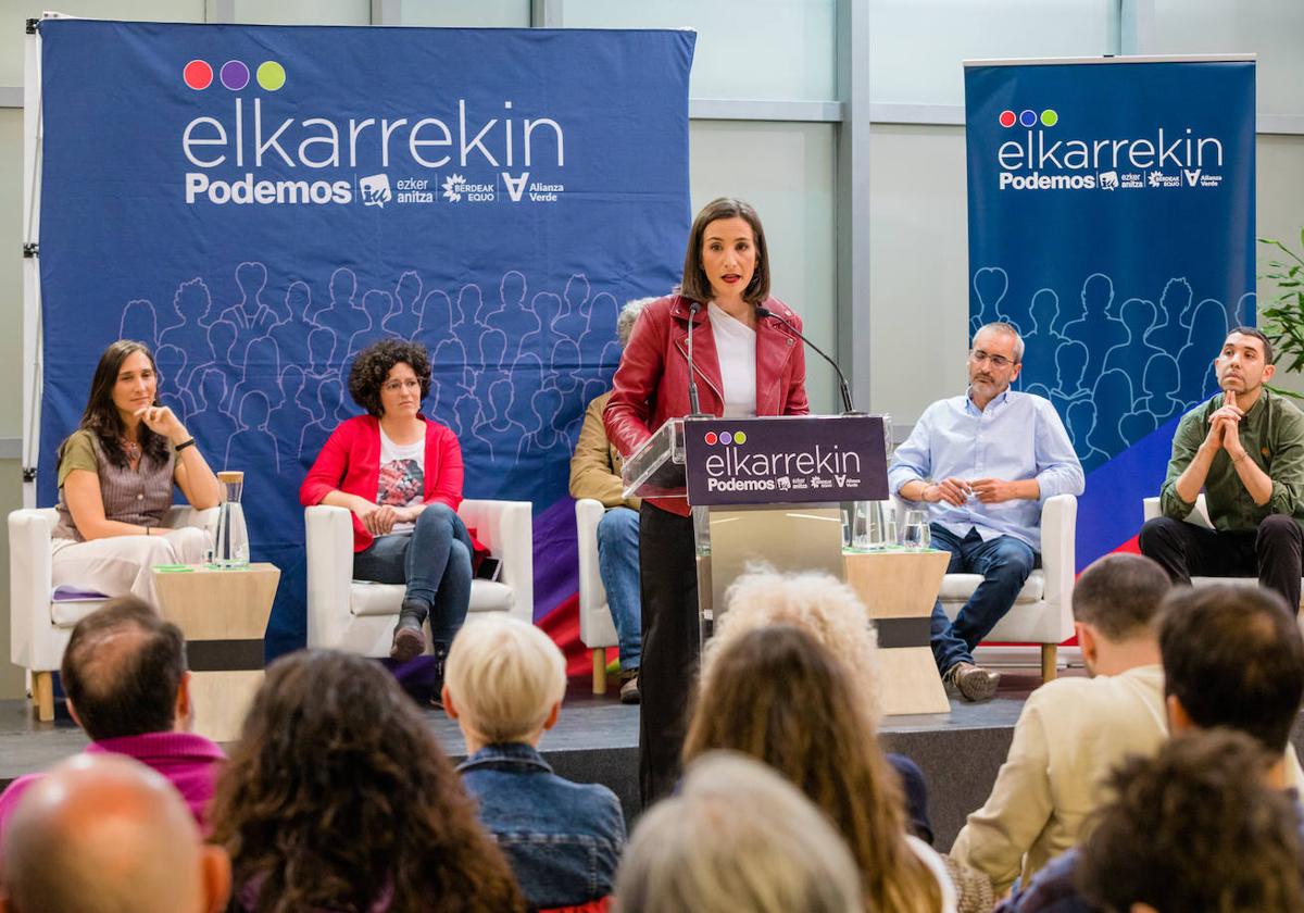 Acto de arranque de campaña en Vitoria-Gasteiz.