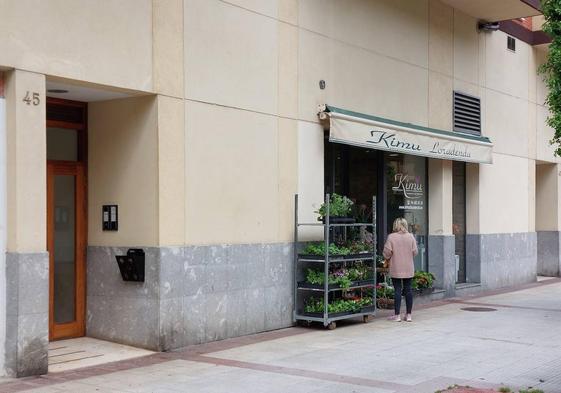 Imagen del exterior de una floristería en Berriz.