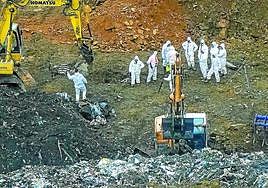 Los equipos de rastreo trabajaron en el lugar durante más de un año.