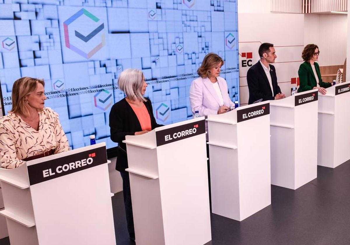 Los candidatos a la Diputación de Bizkaia piden el voto