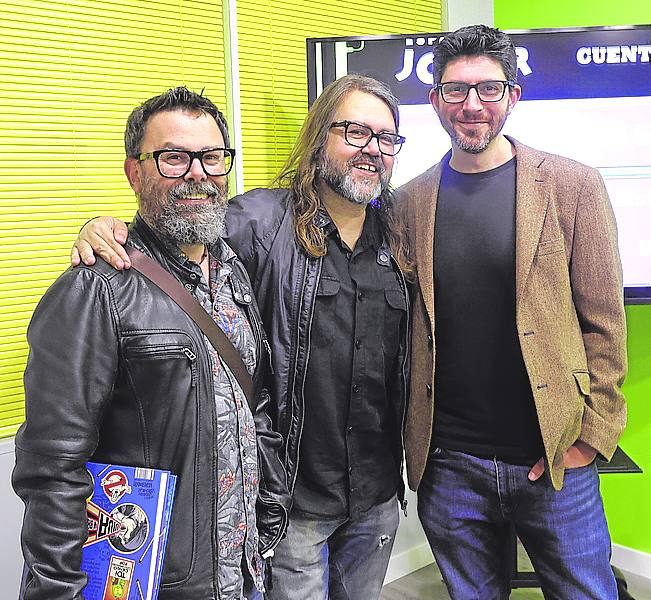 Alex Orbe, Borja Crespo y José Antonio Pérez Ledo. 