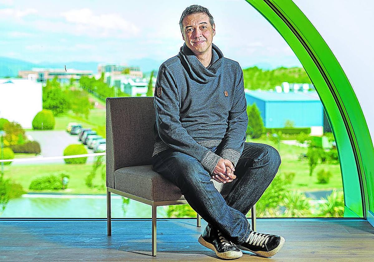 Francisco Carranza, en uno de los espacios del nuevo edificio de Basquevolt.