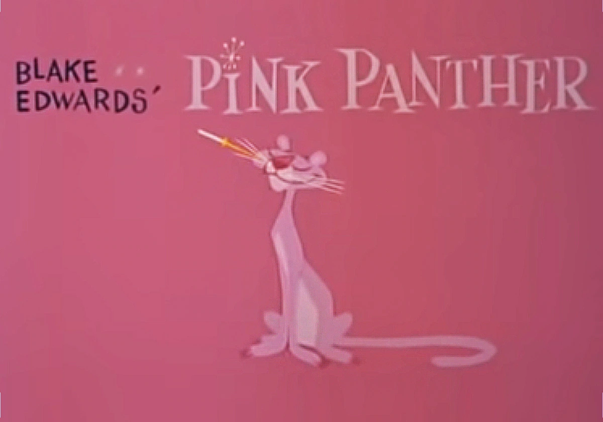 Los gráficos de dibujos animados de la pantera rosa, pantera rosa