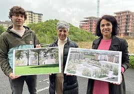 Plano de las nuevas canchas deportivas en Txibitena