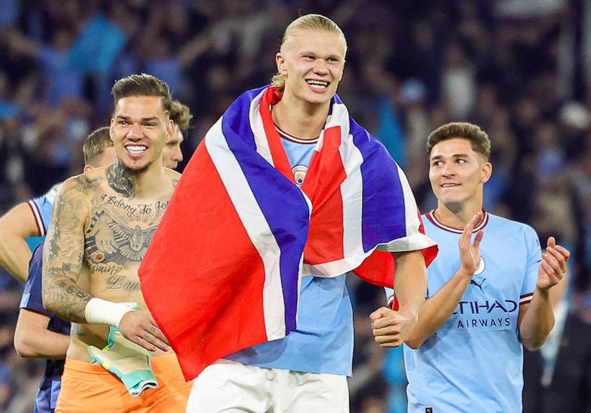 ¿Por qué Haaland celebró con la bandera noruega su pase a la final de la Champions?