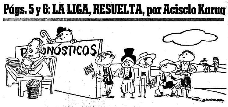 Caricatura de Karag sobre los pronósticos.