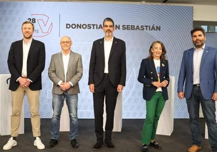 Candidatos a la alcaldía de San Sebastián en 2023.