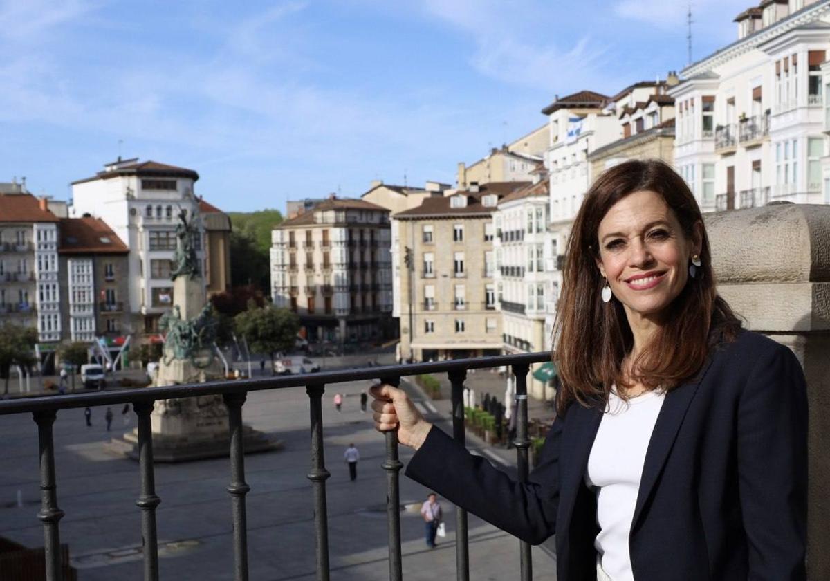 La aspirante socialista a la Alcaldía de Vitoria, Maider Etxebarria.