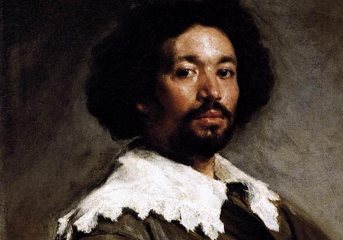 Vista parcial del retrato de Pareja realizado por Velázquez.