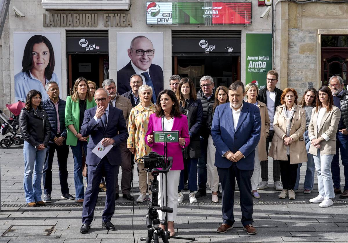 Acto del PNV este viernes en Vitoria.