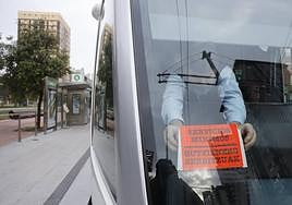 Huelga en el tranvía de Vitoria
