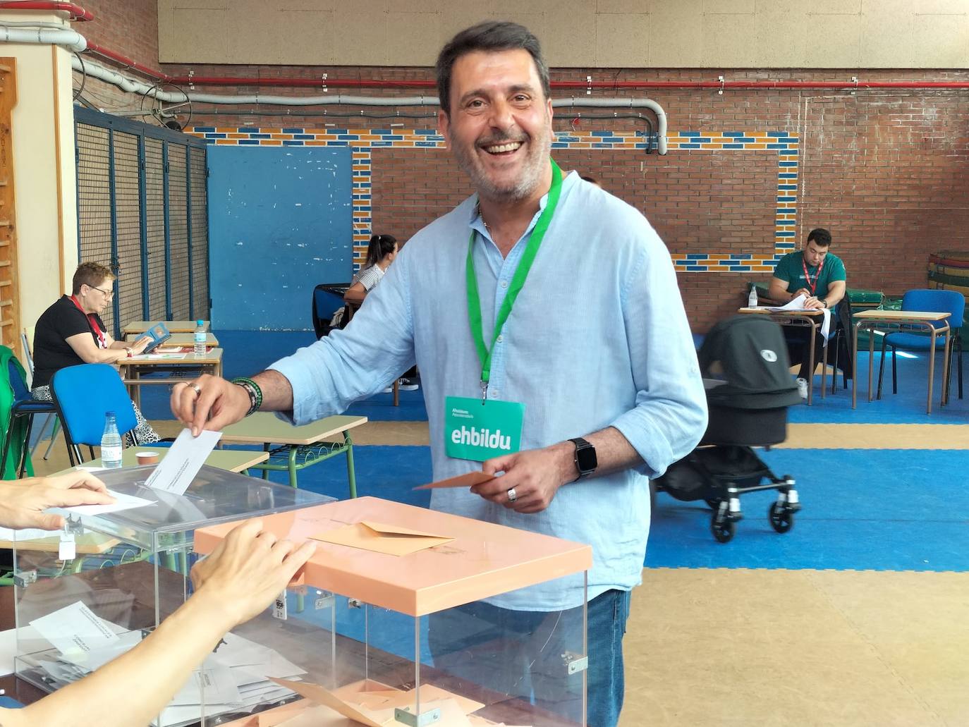 Javier González, candidato de EH Bildu a la Alcaldía de Sestao.