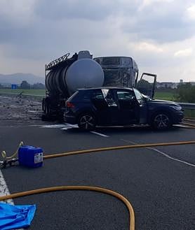 Imagen secundaria 2 - Muere un camionero de 61 años en un accidente en la A-1 a la altura de Salvatierra