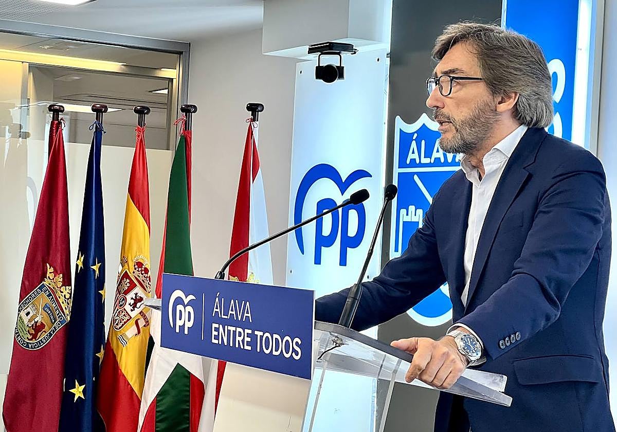 Iñaki Oyarzabal, durante su rueda de prensa.