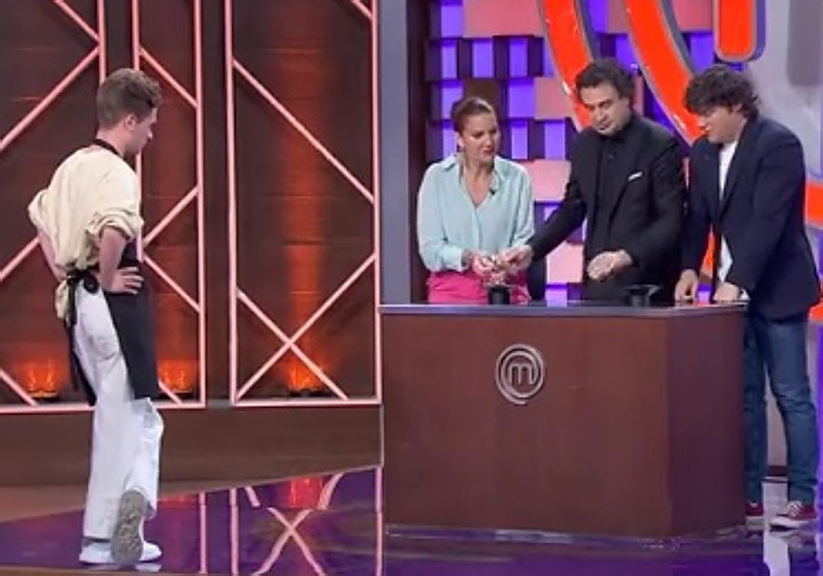 Las arcadas de Luca al probar su propio plato en 'Masterchef'