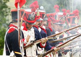 Una escena de la recreación en 2018 en Armiñón.